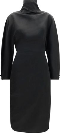 Khaite Harlin Jurk - Dames - Jurken - Zwart - Maat: XS Satijn