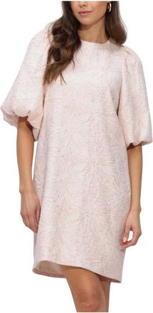 Notre-V Kleedjes, Dames, Roze, S, Nv-Henderika Brocade Dress