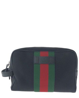 Gucci Canvas/Leather Clutch Bag (Authentic Pre-Loved)