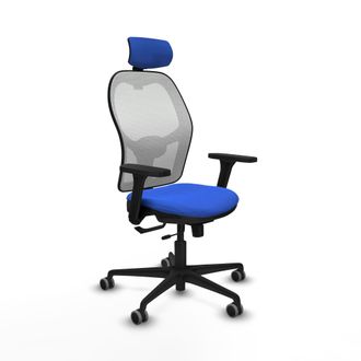 Piqueras y Crespo Silla De Oficina Piqueras Y Crespo Jorquera Negro Brazos Ajustables Reposacabezas