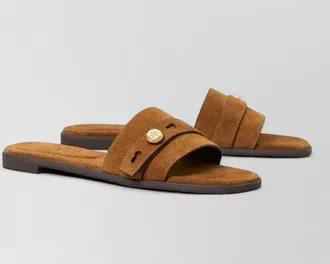 Tory Burch suede slide sandals