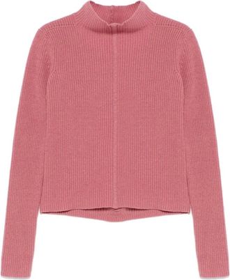 Rick Owens Truien & Vesten, Dames, Roze, S, Wol, Roze Roze Wollen Trui