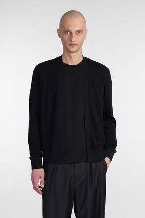 Attachment Cardigan in cotone nero