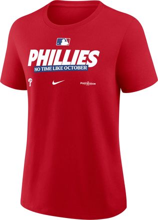 Nike Philadelphia Phillies 2026 Postseason Authentic Collection Nike Womens MLB T-Shirt in Red | 01K962QPPW-D28
