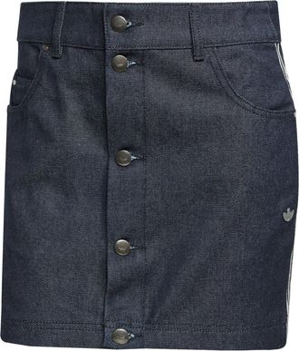 adidas Originals Womens Skirt in Indigo Denim - Blue - Size 30W/32L