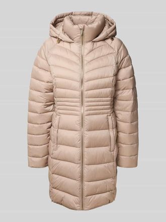 Michael Kors Steppmantel mit gefüttertem Stehkragen Modell Packable in Beige, Größe XXL