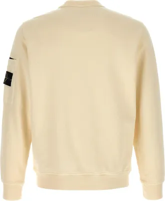 Stone Island Crew Neck Sweatshirt - Cream
