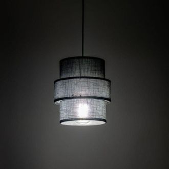 Luminosa Light Designs Tkkrywult Calisto Black Lampada a Sospensione Nera Moderna