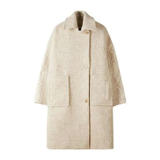 Patrizia Pepe Jassen, Dames, Beige, S, Katoen, Bimateriaal Jas Stijl 2O0197A660