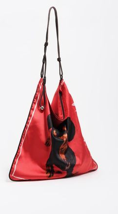Bimba & Lola Medium Dogs Scarf Bag in Red at Nordstrom