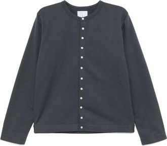 agnès b. snap cardigan - men - Cotton - 1 - Grey