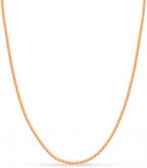 Allurez Large Round Box Chain Necklace 14k Rose Gold