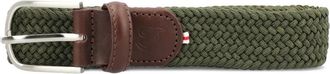 La Boucle Firenze geweven leren riem - Groen