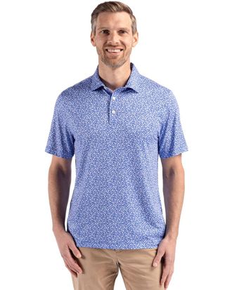 Cutter & Buck Pike Eco Flora Print Recycled Mens Polo