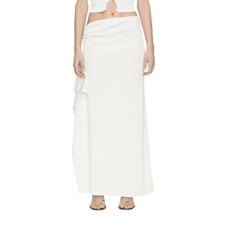 CHRISTOPHER ESBER Maxi Skirts, female, White, Size: XS Crystal Pendant Cascade Skirt