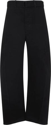 Christophe Lemaire Broeken, Dames, Zwart, S, Gebelde Twisted Broek