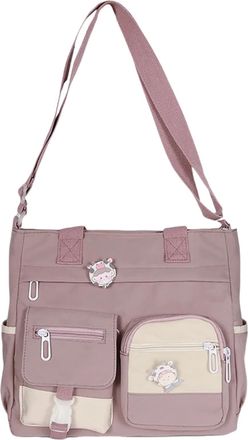 Generic Teacher Work Bag Multi Purpose Shoulder Bag Large Capacity Messenger Bags Student Girl Canvas Korean Fashion Casual School Bags