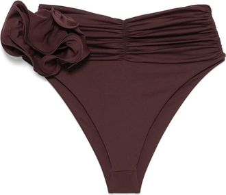 Magda Butrym Bikinislip met bloemenpatch - Bruin