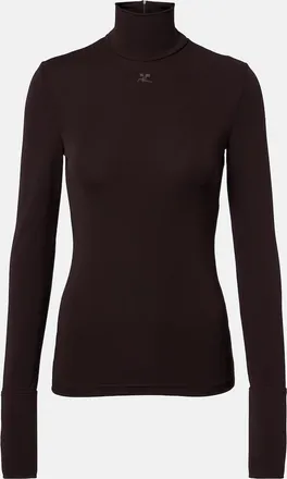 Courr&egrave;ges Courr&egrave;ges Jersey turtleneck sweater