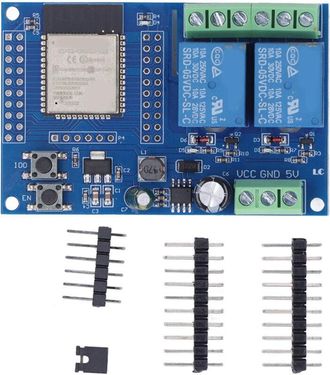 OEM M&oacute;dulo De Rel&eacute; Programable Flash 4m, Rel&eacute; Doble Para Desarrollo Y Aprendizaje Secundario, Compatible Con Dc5-60v