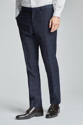 Ted Baker Mens Texture Navy Rust Trousers - Size 42 Regular