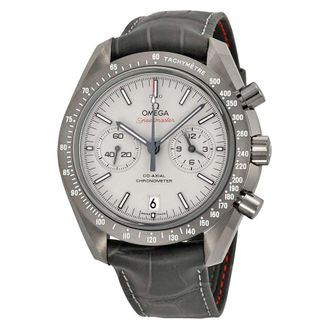 Omega Pre-owned Omega Speedmaster Professional Moonwatch Chronograph Tachymeter Sand-Blasted Platinum Dial Mens Watch 311.93.44.51.99.001