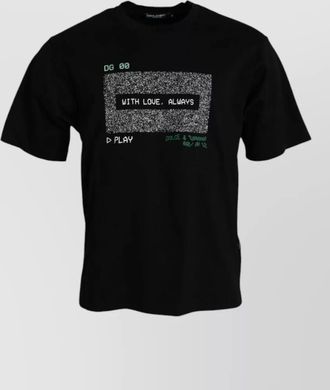 Dolce & Gabbana cotton graphic crew neck t-shirt
