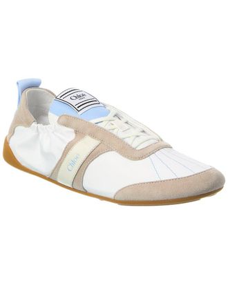 Chlo&eacute; Kick Nylon & Suede Sneaker