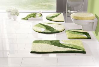 My Home Badematte »Magnus, Badvorleger, Badezimmer Teppich« mehrfarbig, Badteppich, Badematten auch als 2 teiliges Set & rund