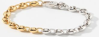 Tateossian Coffee bean links two-tone bracelet