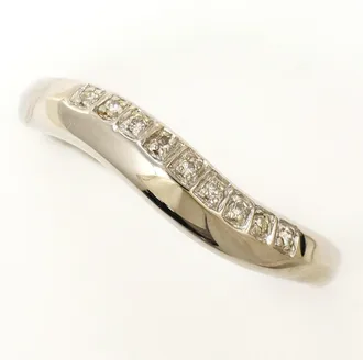C&A White Gold White Gold (10K) Band Ring (Pre-Owned)