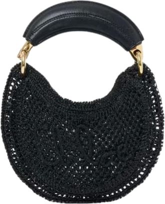 Chlo&eacute; Handbags, female, Black, Size: ONE SIZE Mini Summer Banana Hobo Bag