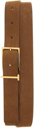 Tom Ford T Loop Nubuck Leather Belt in Olive Brown at Nordstrom, Size 105