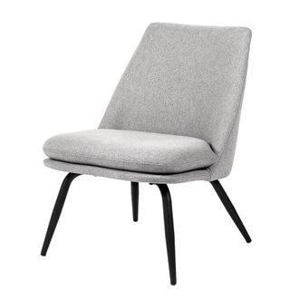 Koketto Home Sill&oacute;n peque&ntilde;o de tejido jaspeado gris claro