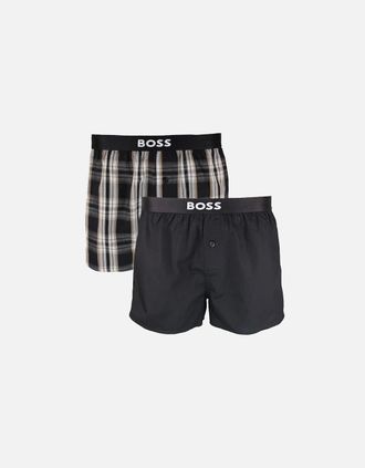 HUGO BOSS Mens BOSS 2-Pack Boxer Shorts, Black - Size: 37/36/32