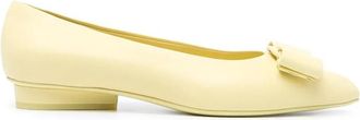 Ferragamo Ladies Yellow Flats, US Size 4.5