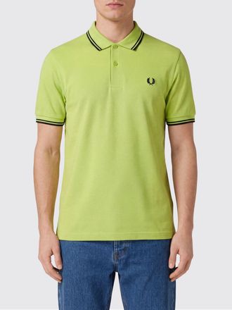 Fred Perry Polo in cotone con profili a contrasto e logo ricamato