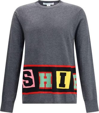 Comme Des Gar&ccedil;ons Gray Marabou Mens Sweatshirt