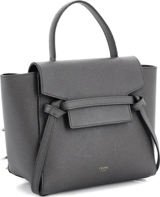 Celine Belt Bag Textured Leather Nano shoulder bag - Grijs