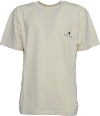 Marcelo Burlon S6Cmmath 095 T-Shirt - Heren - T-shirts - Wit - M - Katoen - Tops