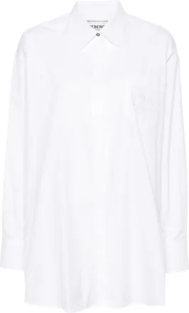 Iceberg cotton poplin shirt - women - Cotton/Polyester - 42 - White