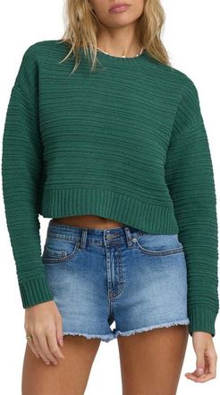 Billabong Evie Crop Sweater in Aspen Gold at Nordstrom, Size X-Large