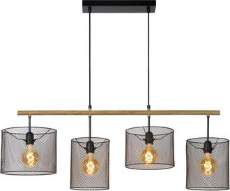 Lucide Lucide BASKETT - Bar Pendant Light - 4xE27 - Black
