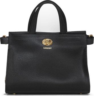 Burberry Mini Cotswolds Tote - Dames - Tassen - Zwart - Maat: ONE Size Wol
