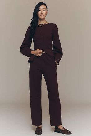 Aligne Ponte High-Rise Trousers Pants