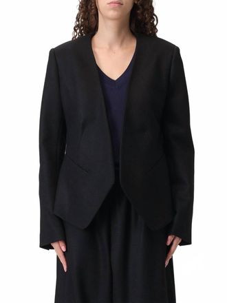 Fabiana Filippi Womens Short V-Neckline Blazer In Black