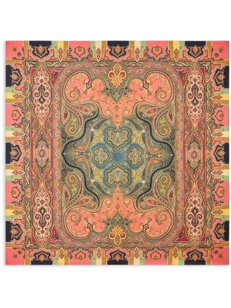 Etro Sciarpa squadrata con stampa paisley - Rosa
