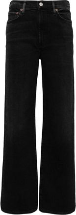 A Gold E Harper straight-leg jeans - women - Polyester/Regenerative Cotton/Elastane - 27 - Black