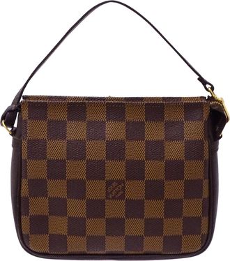 Louis Vuitton Damier Canvas Ebene Damier Canvas Pouch (Pre-Owned)