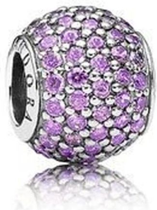 Pandora Charm Bola Pav&eacute; - Accessories - Mujer - P&uacute;rpura - ONE SIZE
